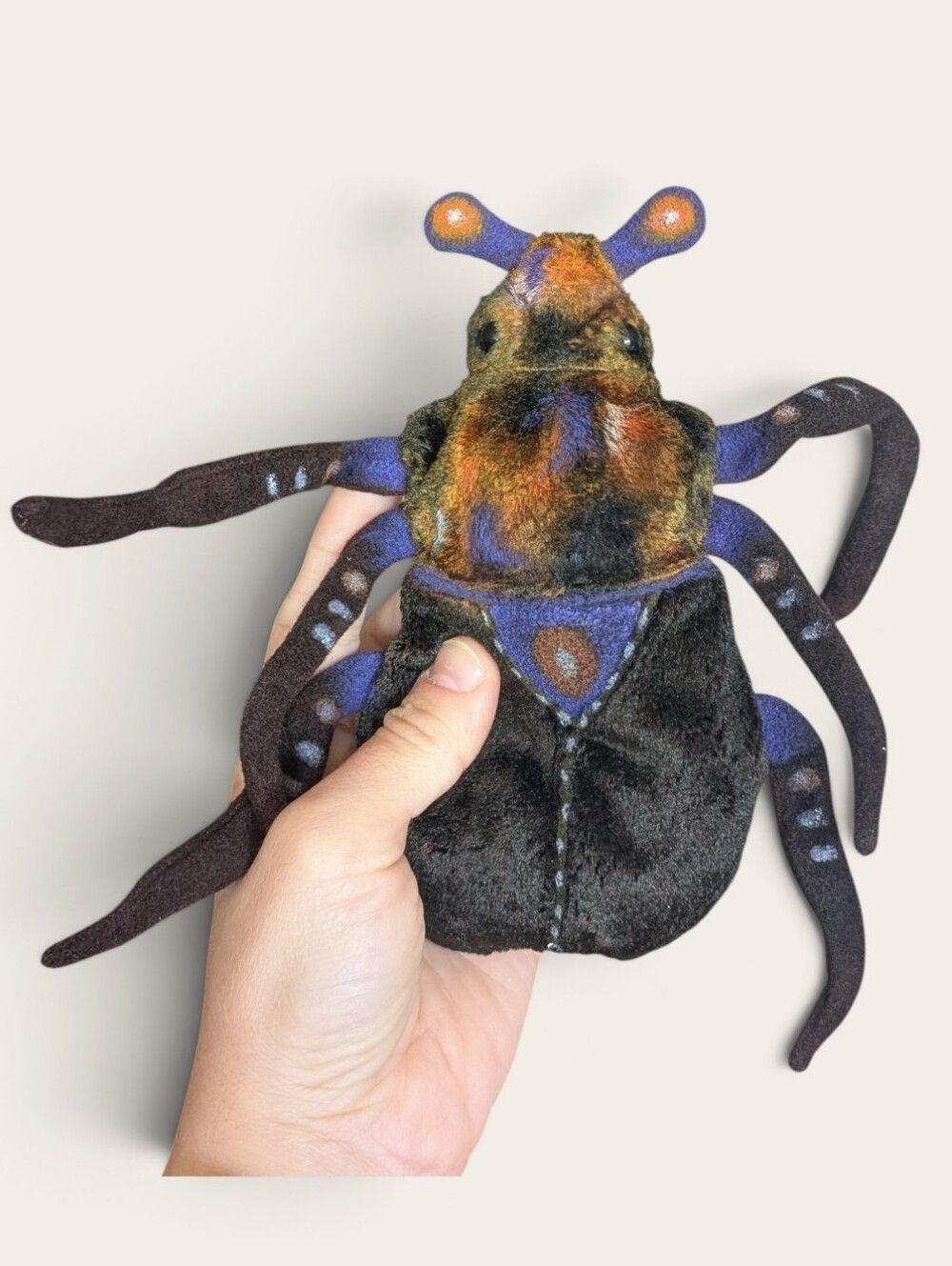 Custom Dyed Beanie Baby Bug "Scurry"